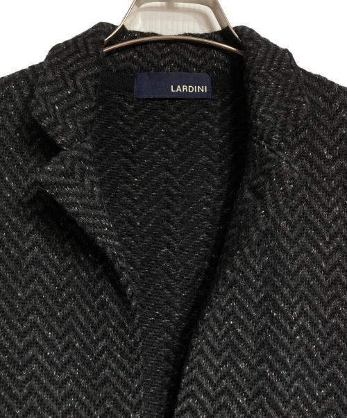 LARDINI（ラルディーニ）LARDINI (ラルディーニ) ウールニットジャケット/Wool knit jacket ブラック サイズ:Sの古着・服飾アイテム