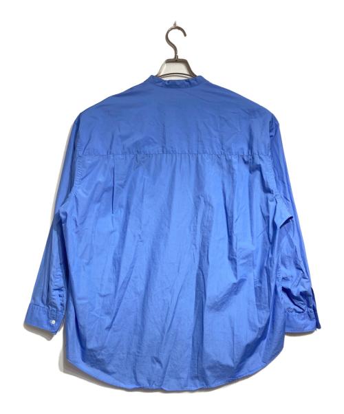 Graphpaper（グラフペーパー）Graphpaper (グラフペーパー) Oversized Band Collar Shirt/オーバーサイズバンドカラーシャツ ブルー サイズ:Fの古着・服飾アイテム