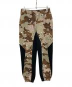 THE BLACK EYE PATCHブラックアイパッチ）の古着「SMALL OG 2 TONE SWEAT PANTS」｜ブラウン×ベージュ