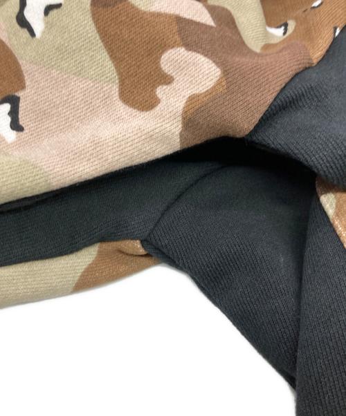 THE BLACK EYE PATCH（ブラックアイパッチ）THE BLACK EYE PATCH (ブラックアイパッチ) SMALL OG 2 TONE ZIP HOODIE カーキ×ブラック サイズ:Ｍの古着・服飾アイテム