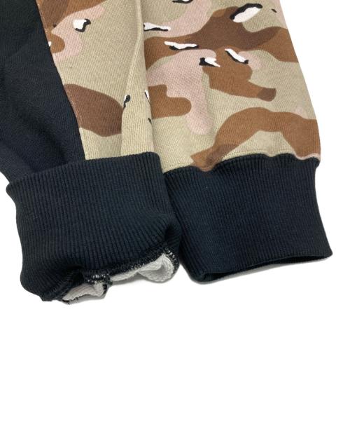 THE BLACK EYE PATCH（ブラックアイパッチ）THE BLACK EYE PATCH (ブラックアイパッチ) SMALL OG 2 TONE ZIP HOODIE カーキ×ブラック サイズ:Ｍの古着・服飾アイテム