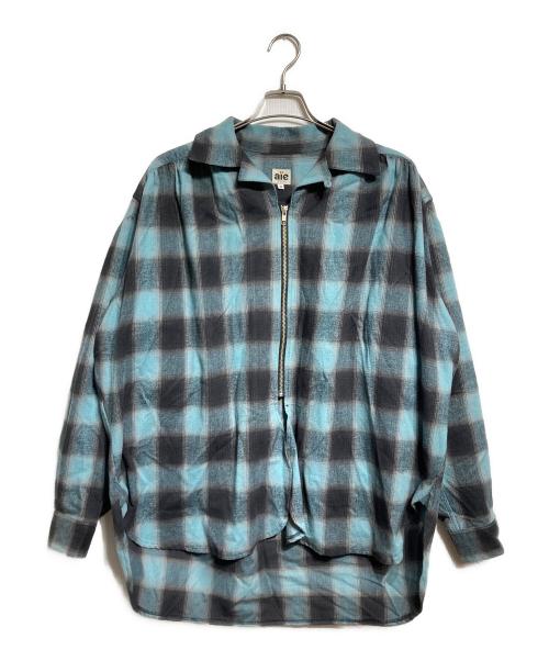 AiE（エーアイイー）AiE (エーアイイー) コットン フランネル ペインター シャツ/Cotton Flannel Painter Shirt ブルー サイズ:Ｍの古着・服飾アイテム