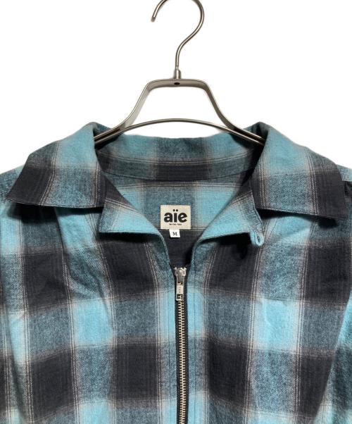 AiE（エーアイイー）AiE (エーアイイー) コットン フランネル ペインター シャツ/Cotton Flannel Painter Shirt ブルー サイズ:Ｍの古着・服飾アイテム