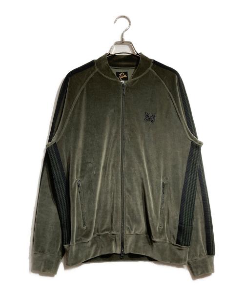 Needles（ニードルズ）Needles (ニードルズ) R.C. Track Jacket - C/Pe Velour/トラックジャケット グリーン サイズ:Mの古着・服飾アイテム