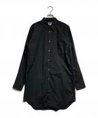 BLACK COMME des GARCONSブラックコムデギャルソン）の古着「レギュラーカラーロングシャツ/Regular Collar Long Shirt」｜ブラック