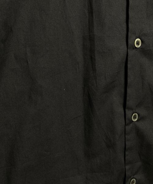 BLACK COMME des GARCONS（ブラックコムデギャルソン）BLACK COMME des GARCONS (ブラックコムデギャルソン) レギュラーカラーロングシャツ/Regular Collar Long Shirt ブラック サイズ:Lの古着・服飾アイテム