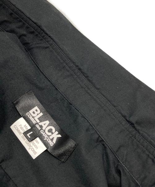 BLACK COMME des GARCONS（ブラックコムデギャルソン）BLACK COMME des GARCONS (ブラックコムデギャルソン) レギュラーカラーロングシャツ/Regular Collar Long Shirt ブラック サイズ:Lの古着・服飾アイテム