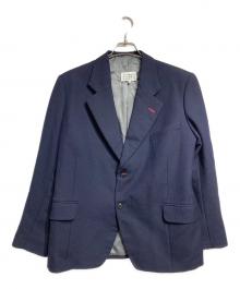 Maison Margiela（メゾンマルジェラ）の古着「ウールヘリンボーンテーラードジャケット」｜ネイビー
