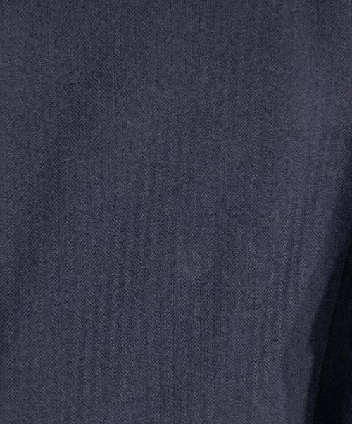 Maison Margiela（メゾンマルジェラ）Maison Margiela (メゾンマルジェラ) ウールヘリンボーンテーラードジャケット ネイビー サイズ:50の古着・服飾アイテム