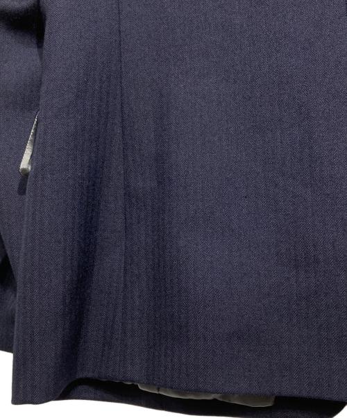 Maison Margiela（メゾンマルジェラ）Maison Margiela (メゾンマルジェラ) ウールヘリンボーンテーラードジャケット ネイビー サイズ:50の古着・服飾アイテム