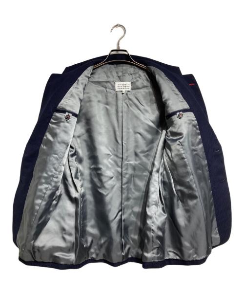 Maison Margiela（メゾンマルジェラ）Maison Margiela (メゾンマルジェラ) ウールヘリンボーンテーラードジャケット ネイビー サイズ:50の古着・服飾アイテム