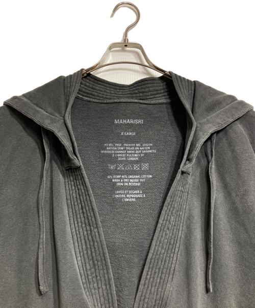 MAHARISHI（マハリシ）maharishi (マハリシ) HAORIスウェットフーディー/Haori Sweatshirt Hoodie グレー サイズ:XLの古着・服飾アイテム