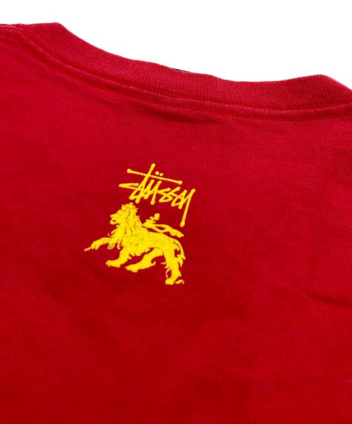 stussy（ステューシー）stussy (ステューシー) ONE WORLD ONE LOVE TEE レッド サイズ:Mの古着・服飾アイテム
