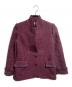 Christian Dior PRET-A-PORTER (クリスチャンディオールプレタポルテ) ツイードフリンジジャケット/Tweed fringe jacket パープル サイズ:S：13000円