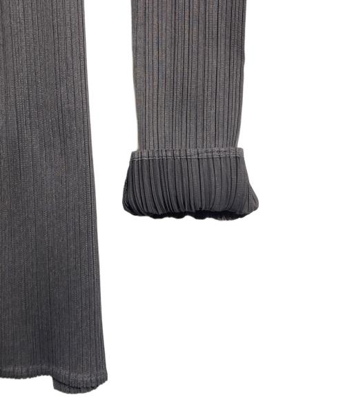 PLEATS PLEASE（プリーツプリーズ）PLEATS PLEASE (プリーツプリーズ) プリーツカーディガン/Pleated Cardigan グレー サイズ:3の古着・服飾アイテム