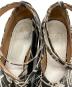 中古・古着 Maison Margiela (メゾンマルジェラ) アンクルストラップグラフィティ足袋パンプス/Graffiti-print Tabi ankle strap pumps  ホワイト×ブラック サイズ:37：30000円