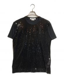 COMME des GARCONS COMME des GARCONS（コムデギャルソン コムデギャルソン）の古着「スパンコールカットソー/Sequin top」｜ブラック