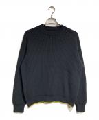 BATONER×NEW BALANCEバトナ―×ニューバランス）の古着「クルーネックニット/Crew neck knit」｜ブラック