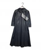COMME des GARCONSコムデギャルソン）の古着「テープドッキングランドカラーワンピース/Tape-Accented Collared Docking Dress」｜ブラック