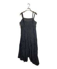 tricot COMME des GARCONS（トリココムデギャルソン）の古着「ステッチワークアシメキャミワンピ/Stitch Work Asymmetric Camisole Dress」｜ブラック