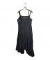 tricot COMME des GARCONS（トリココムデギャルソン）の古着「ステッチワークアシメキャミワンピ/Stitch Work Asymmetric Camisole Dress」｜ブラック