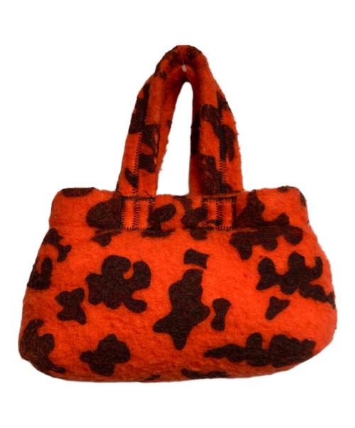 ERL（イーアールエル）ERL (イーアールエル) mini puffer bag/ニパファーバッグ オレンジの古着・服飾アイテム