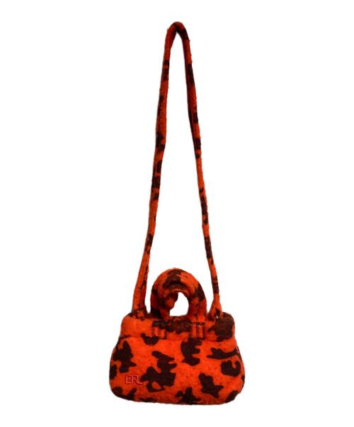 ERL（イーアールエル）ERL (イーアールエル) mini puffer bag/ニパファーバッグ オレンジの古着・服飾アイテム