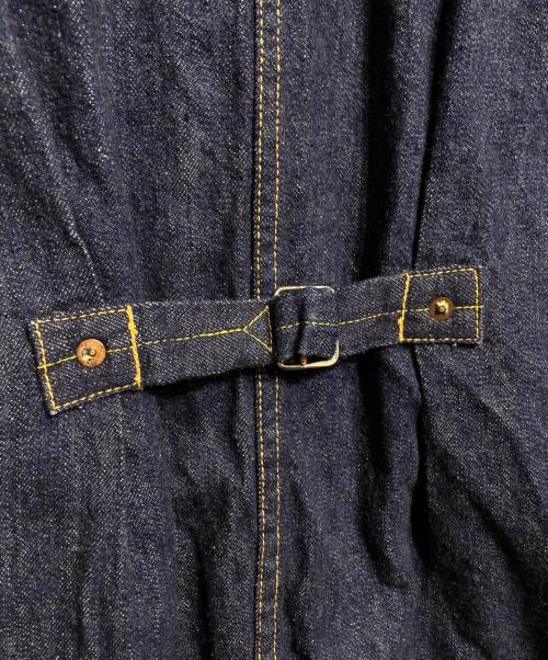 orSlow（オアスロウ）orSlow (オアスロウ) PLEATED FRONT COAT/プリンテッドフロントコート インディゴ サイズ:1の古着・服飾アイテム