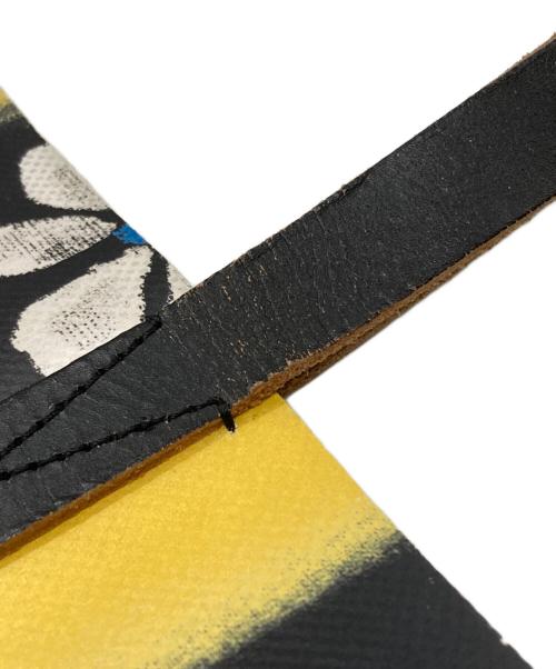 MARNI（マルニ）MARNI (マルニ) FLORAL SHOPPER トートバッグ/フローラルショッパー ブラック×イエローの古着・服飾アイテム