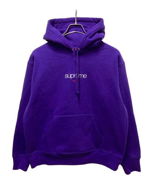 SUPREME（シュプリーム）Supreme (シュプリーム) Classic Logo Seoul Shop Hooded Sweatshirt パープル サイズ:Ｓの古着・服飾アイテム