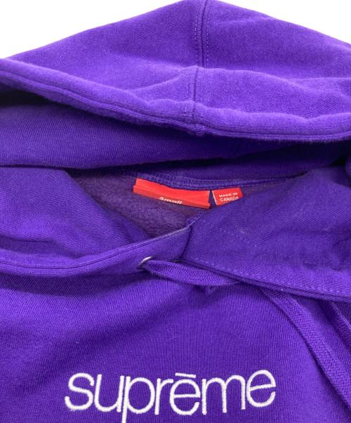 SUPREME（シュプリーム）Supreme (シュプリーム) Classic Logo Seoul Shop Hooded Sweatshirt パープル サイズ:Ｓの古着・服飾アイテム