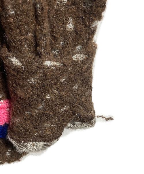 COMME des GARCONS HOMME PLUS（コムデギャルソンオムプリュス）COMME des GARCONS HOMME PLUS (コムデギャルソンオムプリュス) フリンジトリムカーディガン/Trim cardigan ブラウン サイズ:-の古着・服飾アイテム