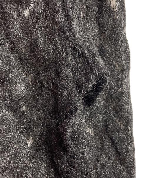 COMME des GARCONS HOMME PLUS（コムデギャルソンオムプリュス）COMME des GARCONS HOMME PLUS (コムデギャルソンオムプリュス) トリムシアーカーディガン/Sheer Cardigan with Trim グレー サイズ:-の古着・服飾アイテム