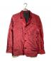 COMME des GARCONS HOMME PLUS（コムデギャルソンオムプリュス）の古着「レースフリルライニングナイロンツイルテーラードジャケット/Nylon Twill Tailored Jacket」｜レッド
