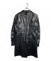 COMME des GARCONS HOMME PLUS (コムデギャルソンオムプリュス) フェイクレザーロングジャケット ブラック サイズ:S：80000円