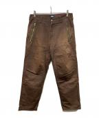 stussyステューシー）の古着「ダブルニーパンツ」｜ブラウン
