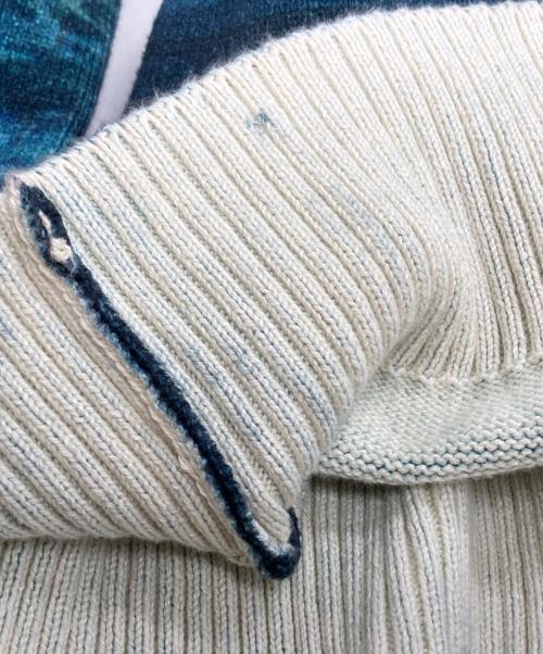 DAIRIKU（ダイリク）DAIRIKU (ダイリク) 18SS Photo Pullover Knit/フォトプルオーバーニット ブルー サイズ:Lの古着・服飾アイテム