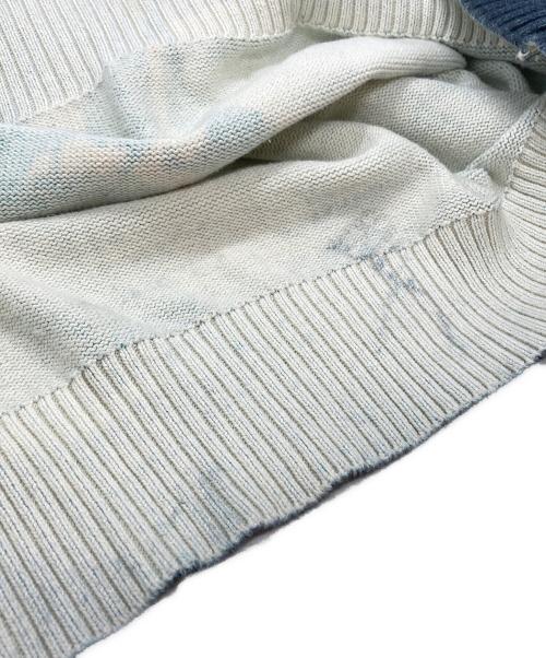 DAIRIKU（ダイリク）DAIRIKU (ダイリク) 18SS Photo Pullover Knit/フォトプルオーバーニット ブルー サイズ:Lの古着・服飾アイテム
