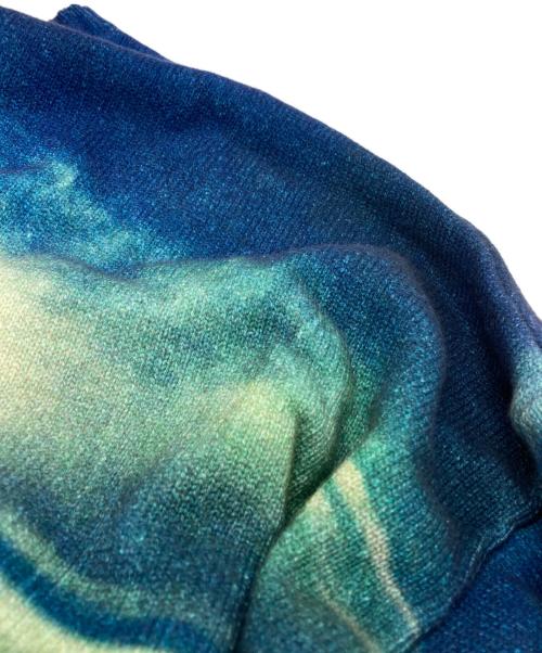 DAIRIKU（ダイリク）DAIRIKU (ダイリク) 18SS Photo Pullover Knit/フォトプルオーバーニット ブルー サイズ:Lの古着・服飾アイテム