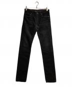 DIOR HOMMEディオール オム）の古着「コーティングコーデュロイスキニーパンツ/Coated Corduroy Skinny Pants」｜ブラック