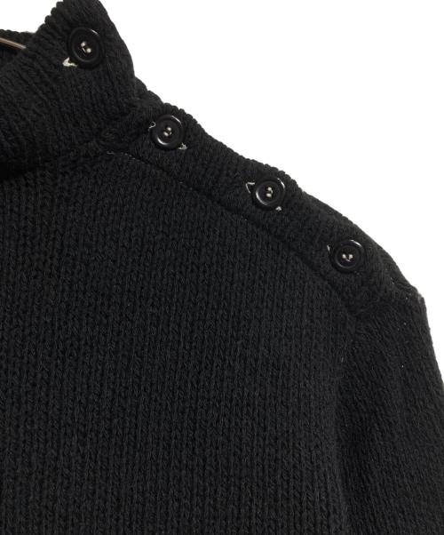 COMME des GARCONS HOMME PLUS（コムデギャルソンオムプリュス）COMME des GARCONS HOMME PLUS (コムデギャルソンオムプリュス) ショルダーボタンニット/Shoulder button sweater ブラック サイズ:-の古着・服飾アイテム
