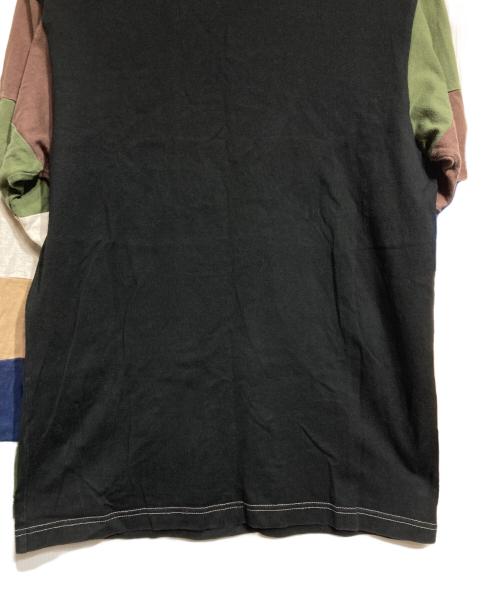 COMME des GARCONS HOMME（コムデギャルソン オム）COMME des GARCONS HOMME (コムデギャルソン オム) ボーダースリーブL/Sカットソー/Striped Sleeve Long Sleeve Tee ブラック×カーキ サイズ:Ｓの古着・服飾アイテム