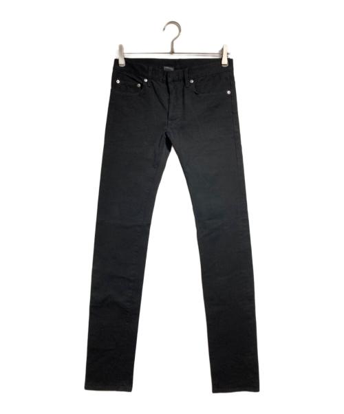 DIOR HOMME（ディオール オム）Dior Homme (ディオール オム) ボタンフライストレッチスキニーデニムパンツ/Button Fly Stretch Skinny Jeans ブラック サイズ:28の古着・服飾アイテム
