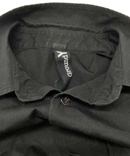 GROUND Y（グラウンドワイ）GROUND Y (グラウンドワイ) Zipper Shirt/ジッパーシャツ ブラック サイズ:3の古着・服飾アイテム