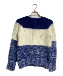 DRIES VAN NOTEN（ドリスヴァンノッテン）の古着「モヘアアルパカブレンドニット/Mohair Alpaca Blend Knit」｜ブルー
