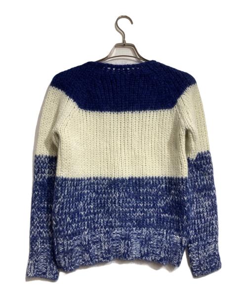 DRIES VAN NOTEN（ドリスヴァンノッテン）DRIES VAN NOTEN (ドリスヴァンノッテン) モヘアアルパカブレンドニット/Mohair Alpaca Blend Knit ブルー サイズ:Sの古着・服飾アイテム