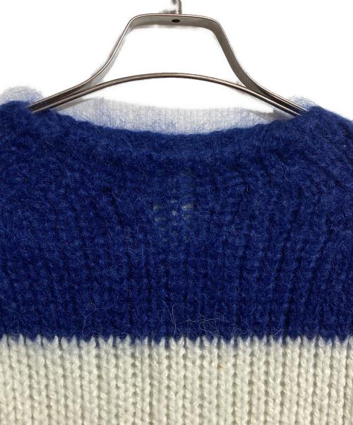 DRIES VAN NOTEN（ドリスヴァンノッテン）DRIES VAN NOTEN (ドリスヴァンノッテン) モヘアアルパカブレンドニット/Mohair Alpaca Blend Knit ブルー サイズ:Sの古着・服飾アイテム