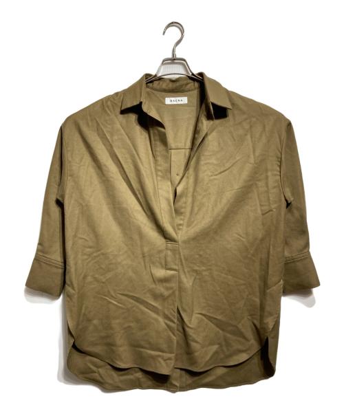 SACRA（サクラ）SACRA (サクラ) SUPER FINE FLANNEL SHIRT/スーパーファインフランネルシャツ ブラウン サイズ:38の古着・服飾アイテム