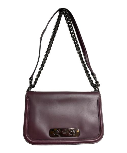 COACH（コーチ）COACH (コーチ) チェーンショルダーバッグ/chain shoulder bag ワインレッドの古着・服飾アイテム
