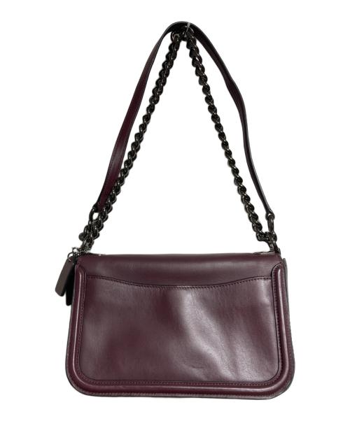 COACH（コーチ）COACH (コーチ) チェーンショルダーバッグ/chain shoulder bag ワインレッドの古着・服飾アイテム